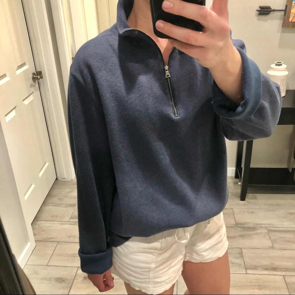 Banana Republic 1/4 Zip Navy Men’s